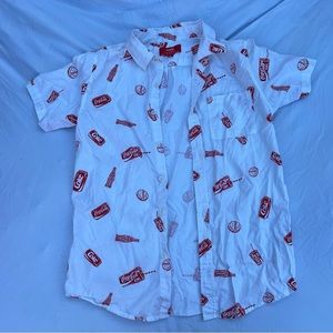 Coca-Cola Brand button up T-Shirt